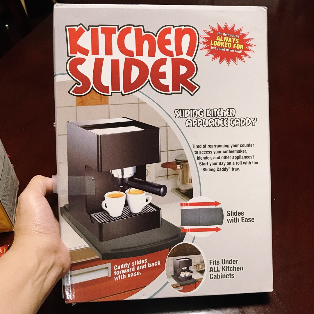 Sliding Kitchen appliance caddy on Carousell