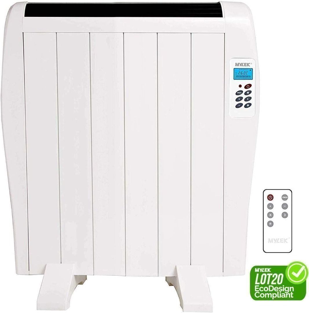 SPECIAL SALE) Wall Mounted/Freestanding Slim White Panel Heater (900W)  ,MYLEK Premium Aluminium Electric Panel Heater with Timer , Thermostat u0026  Remote Control, TV u0026 Home Appliances, Air Conditioners u0026 Heating on  Carousell