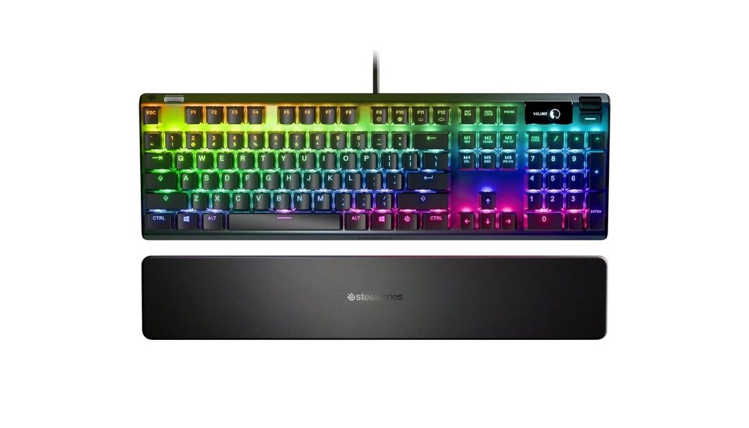 STEELSERIES APEX PRO MECHANICAL GAMING KEYBOARD ADJUSTABLE SWITCHES (Category: Computer Keyboard) located in San Juan City. Submitted by blueswitchpc (Listing ID 1153373768, Image 2). Description: STEELSERIES APEX PRO MECHANICAL GAMING KEYBOARD ADJUSTABLE SWITCHES. Discounted Price for Bulk Orders‼️ Message us to place your order. Specs Details: https://steelseries.com/gaming-keyboards/apex-pro Mode of Payment Payment: COD, BPI, BDO, GCash🏦💸 De