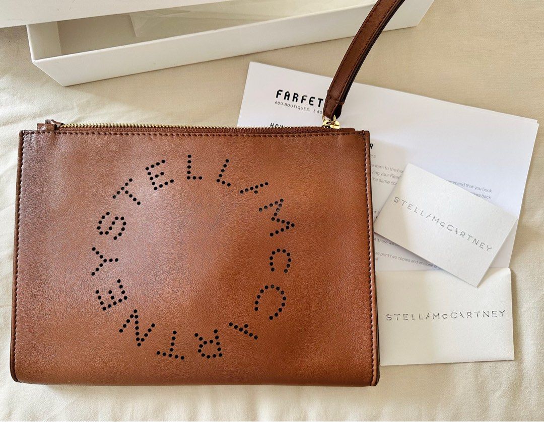 Stella McCartney Clutch Bag in Brown Luxury Bags Wallets on