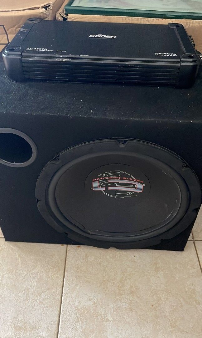 Subwoofer and amplifier, Audio, Soundbars, Speakers & Amplifiers on