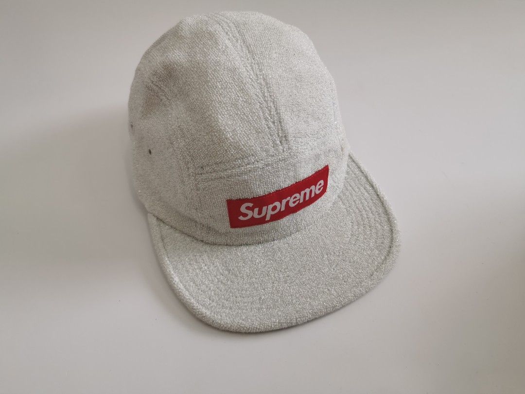 Glitter terry outlet camp cap