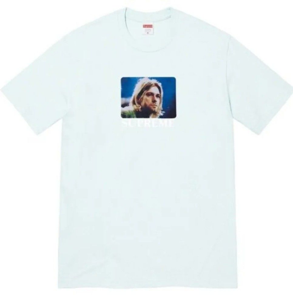 Supreme Kurt Cobain Tee (Pale Blue) L size, Men's Fashion, Tops 