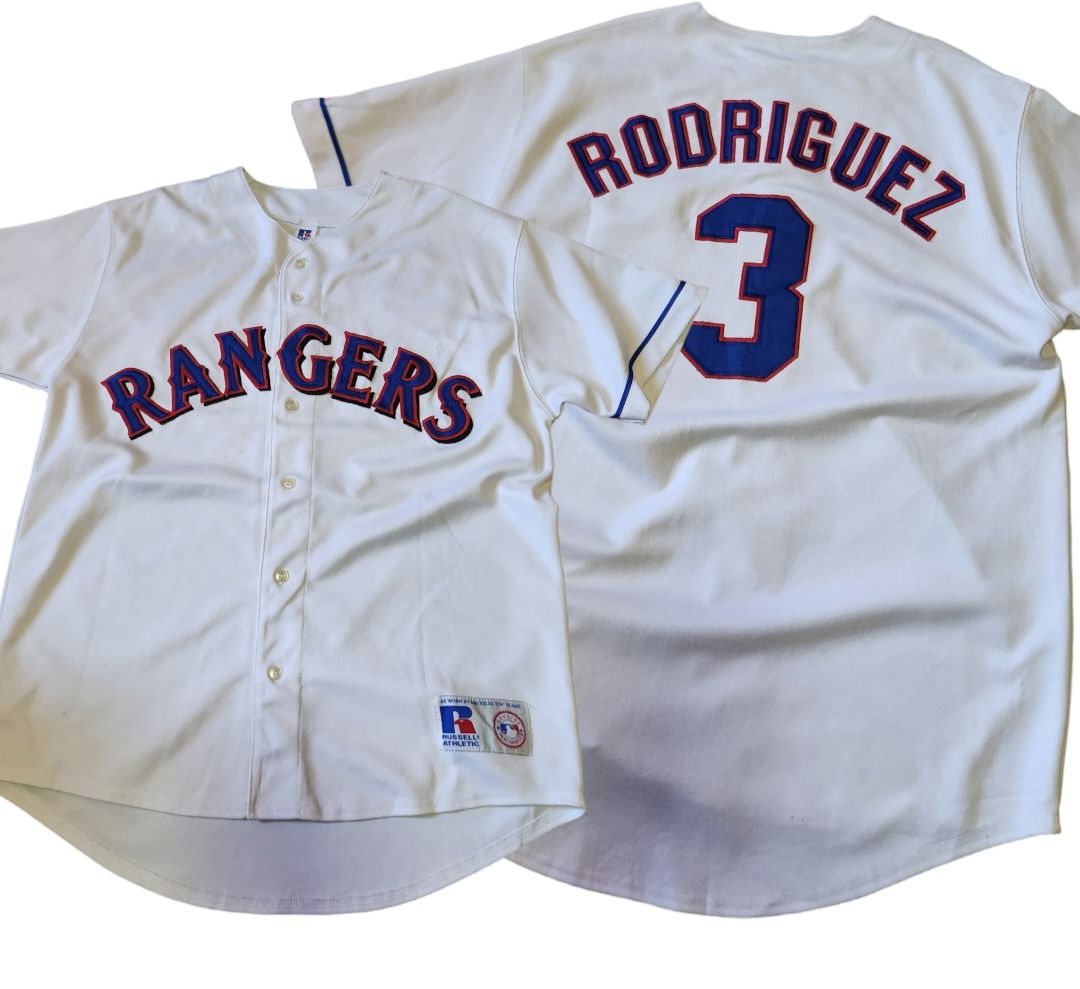Texas Rangers Alex Rodriguez #3, Russell Athletic Jersey, Men's