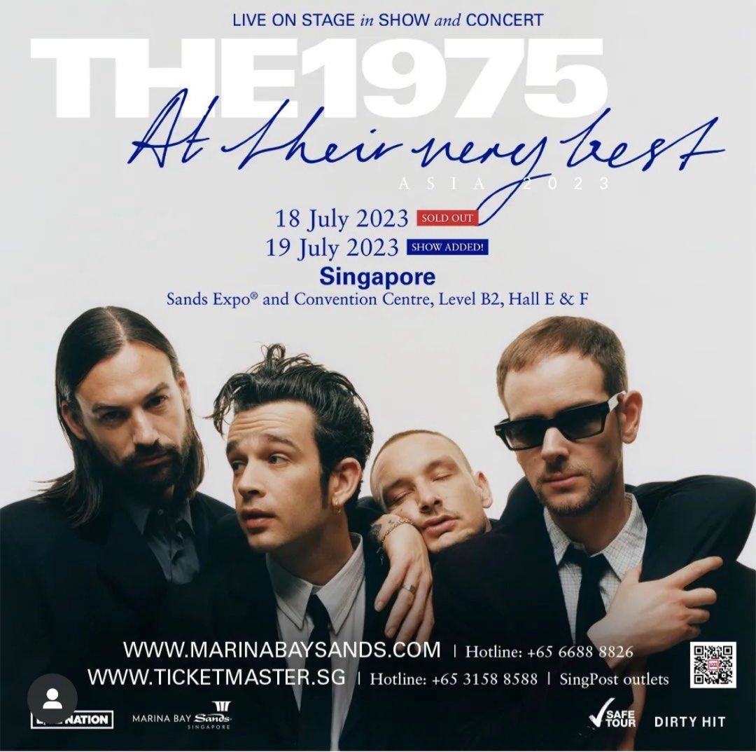 the 1975 tickets), Tickets & Vouchers, Event Tickets on Carousell