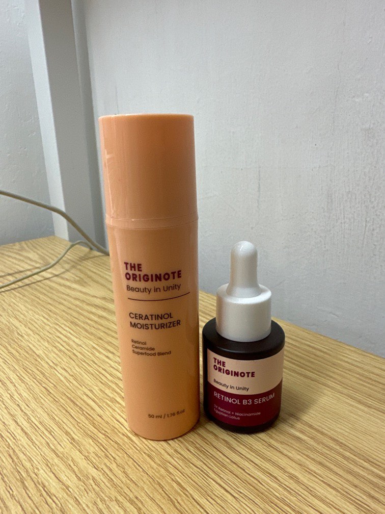 The originote retinol serum + moisturizer on Carousell