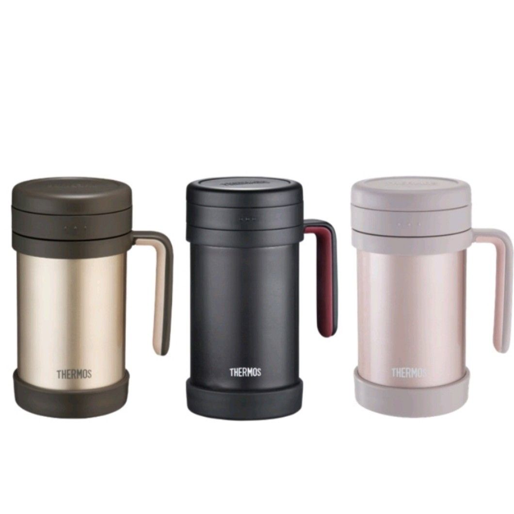 Thermos 500ml Mug with Handle and Stainless Steel Strainer (TCMF-501) (Gold)