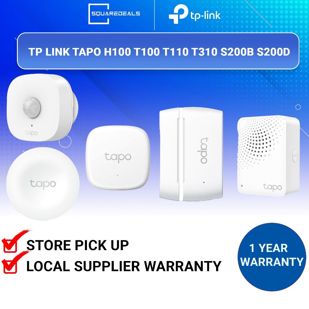 TP Link Tapo H100 T100 T110 T300 T310 T315 S200B S200D Smart Motion ...