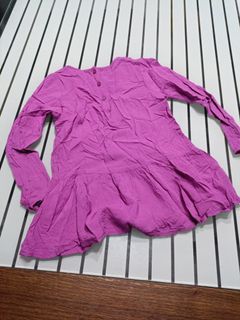 UKids Girls Long Sleeve Purple Top Size 4