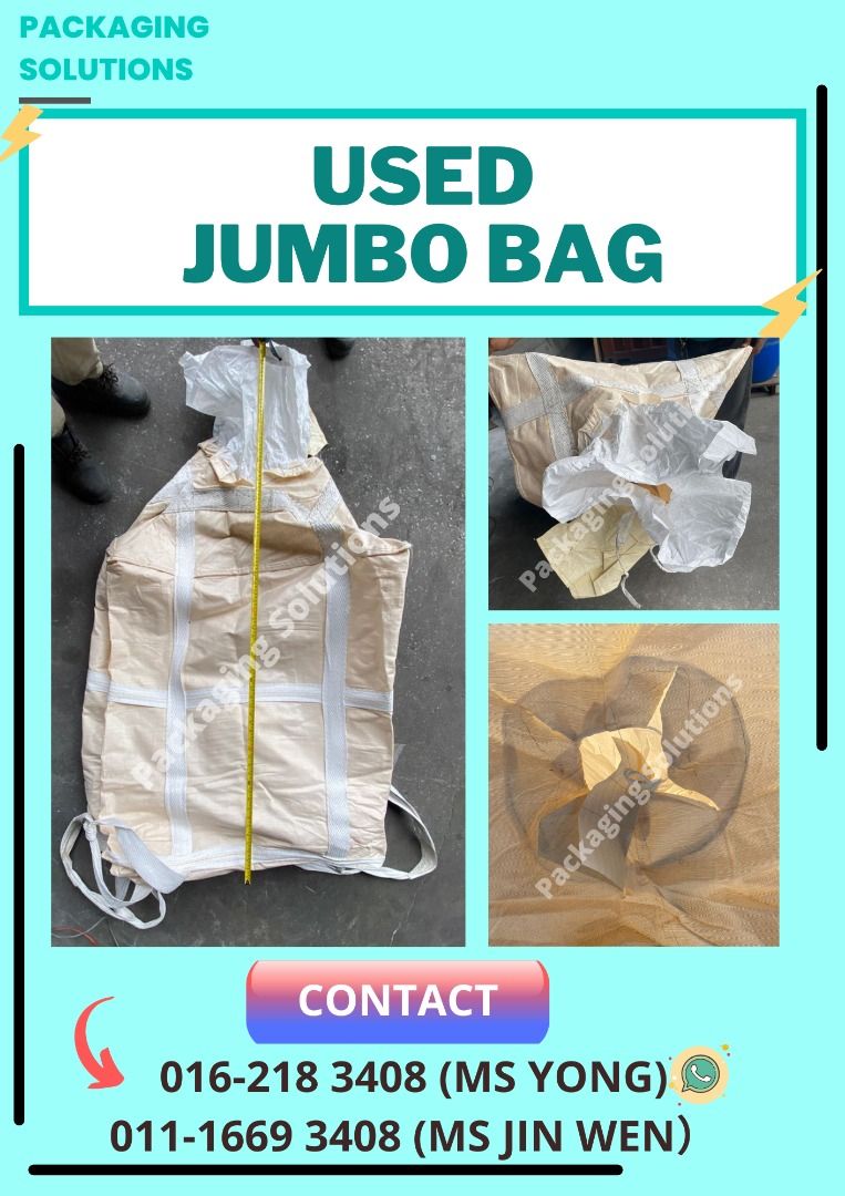 Used Jumbo Bag 1 ton, Women's Fashion, Bags & Wallets, Tote Bags on