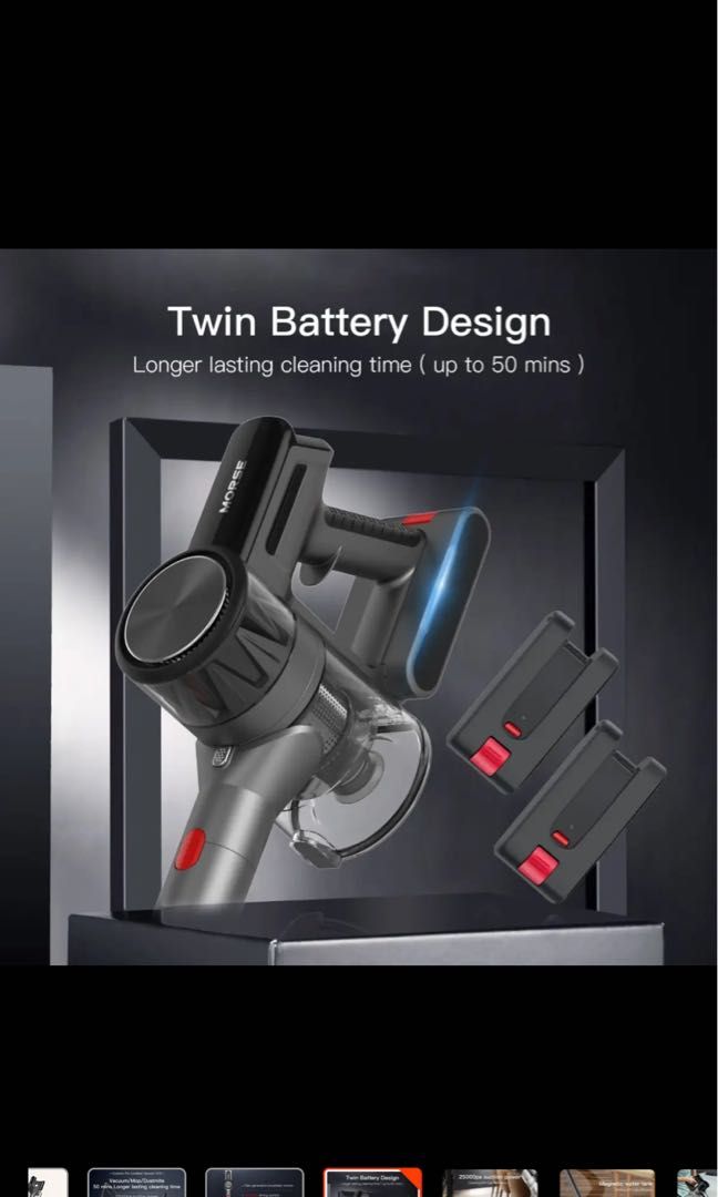 Vacuum cleaner morse cordless vacuum g10, TV & Home Appliances, Vacuum