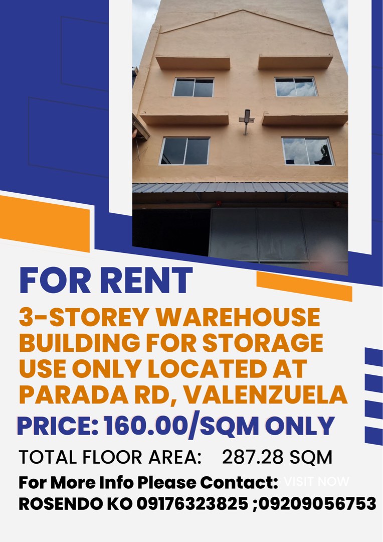 Valenzuela City 3Storey Warehouse Building for Rent on Carousell