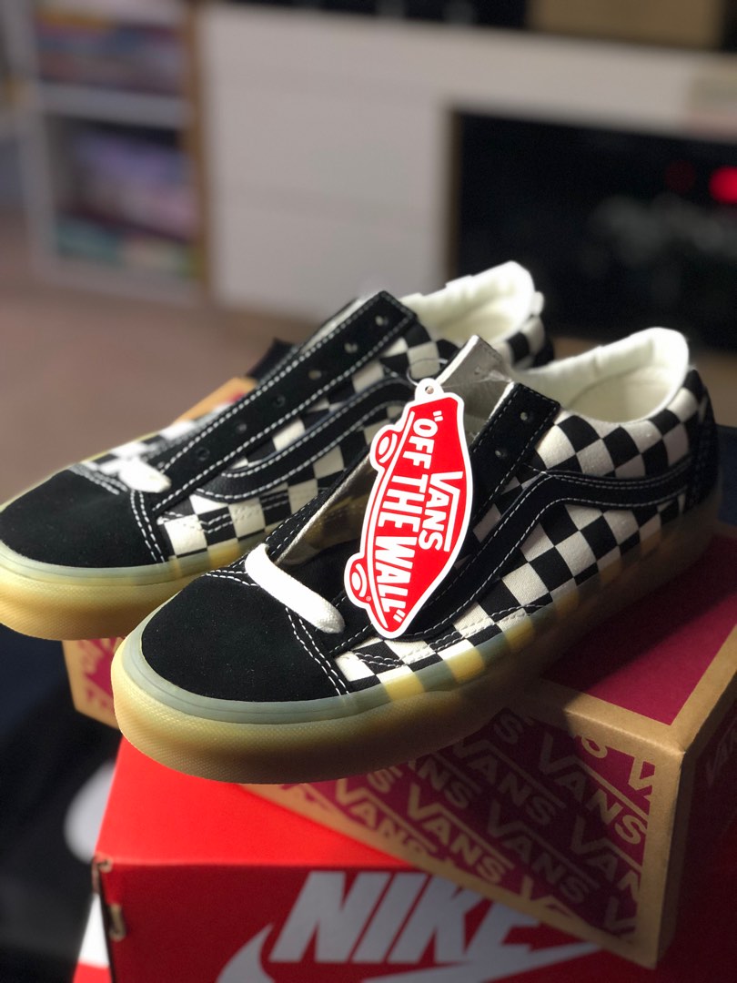 Double checkerboard vans clearance