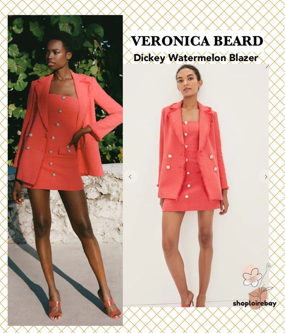 Veronica beard red on sale blazer
