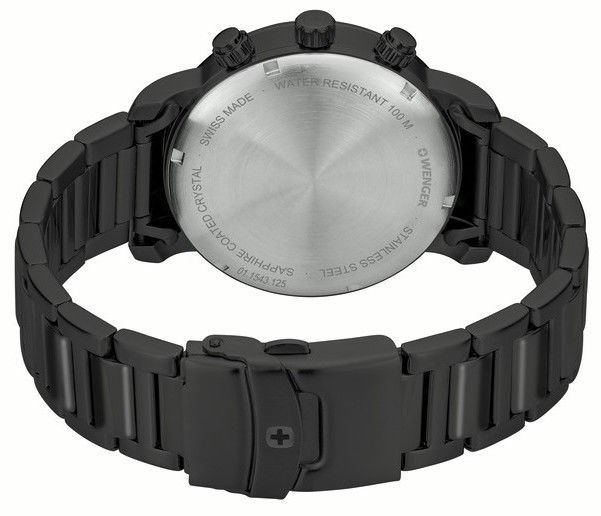Victorinox Wenger Mens Attitude Chrono 44 Mm Black Newness