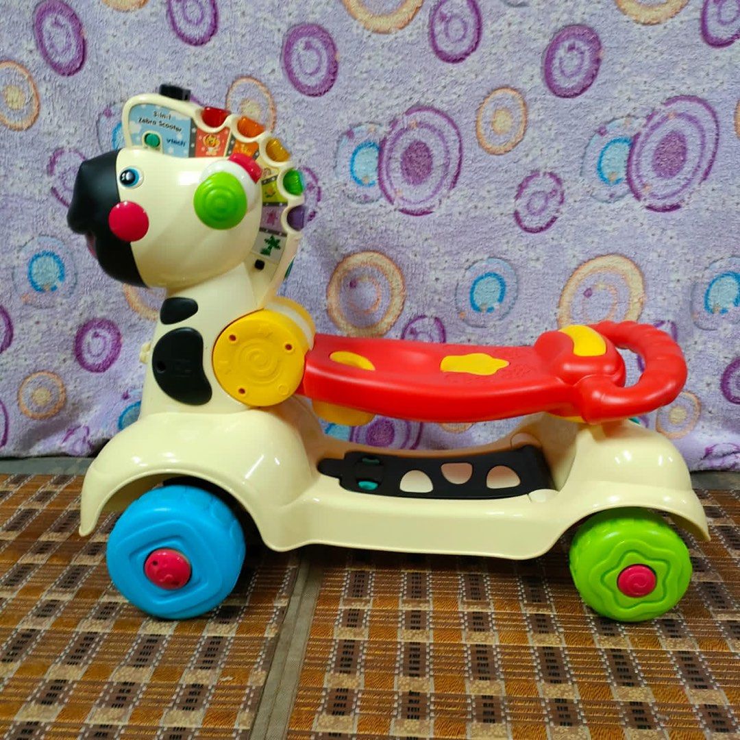 Vtech zebra scooter 3 in 1, Babies & Kids, Infant Playtime on Carousell