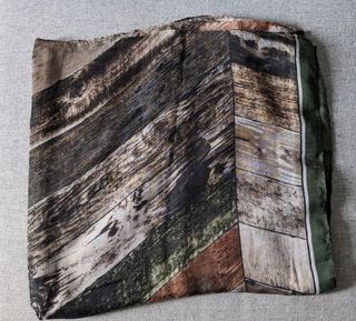 Wide printed cotton shawl