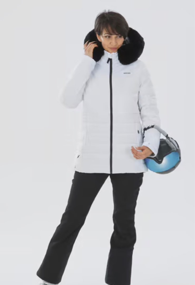 White womens ski best sale coat