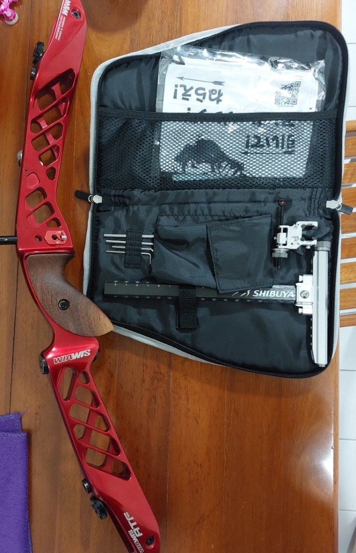 W&W ATF riser (RH) 25" + Shibuya Arrow rest + Shibuya Ultima II sight