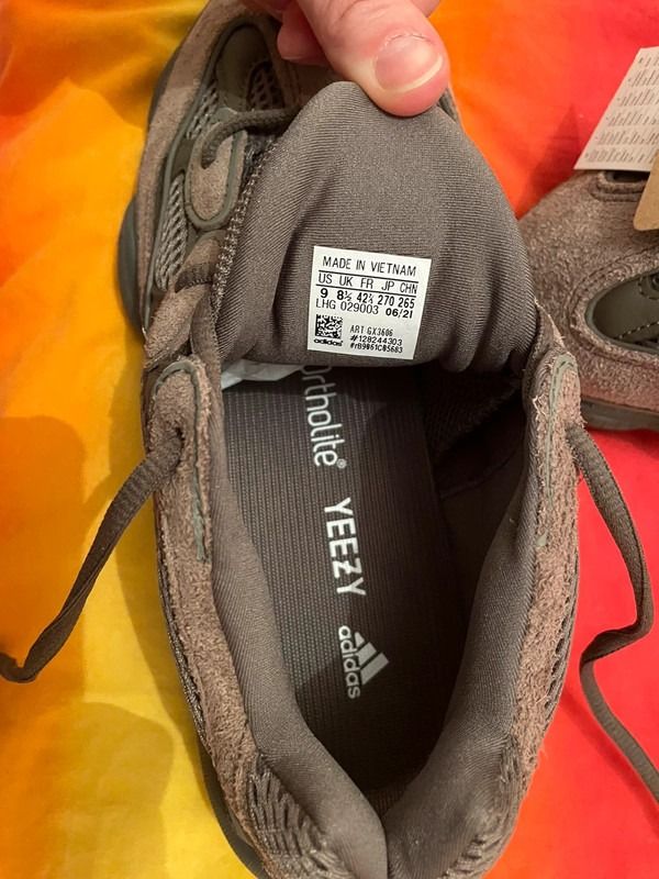 Adidas yeezy hotsell 500 ortholite