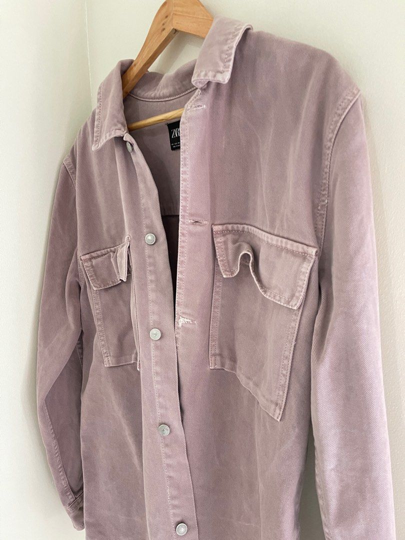 ZARA MEN ROSE DENIM JACKET OVERSHIRT (Category: Coats, Jackets and Outerwear) located in Manila. Submitted by de.clutter.com (Listing ID 1220363498, Image 2). Description: Used once for a photo shoot.