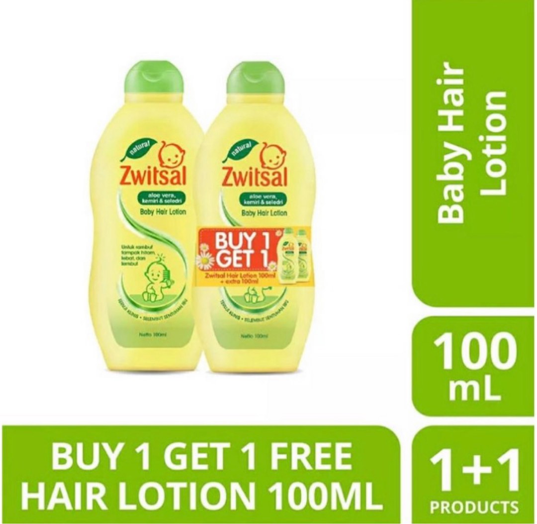 Zwitsal hair lotion buy 1 get 1 free, Babies & Kids, Bathing & Changing