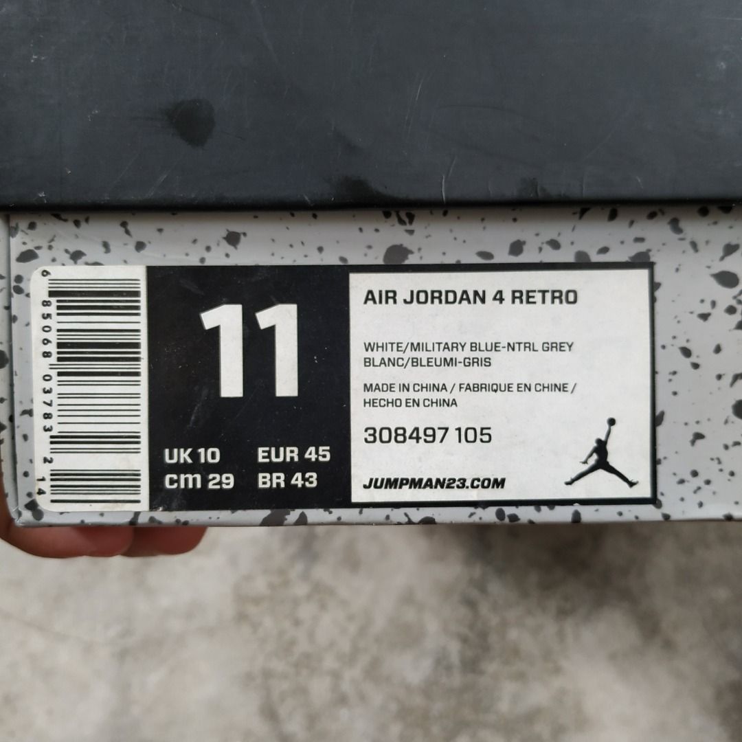 Air jordan 4 retro cheap box