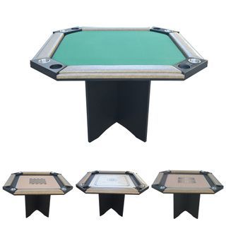 4in1 Multi-function Poker Table/Chess/Backgammon/Carrom Game Table