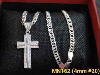 925 4mm Different Design of Silver Men's Necklace