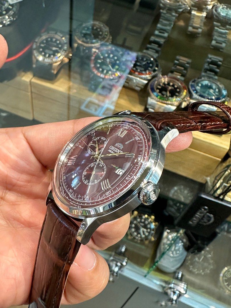 Orient bambino deals day date