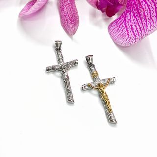 不锈钢 十字架 吊坠 stainless steel cross pendant  57.7×28 mm