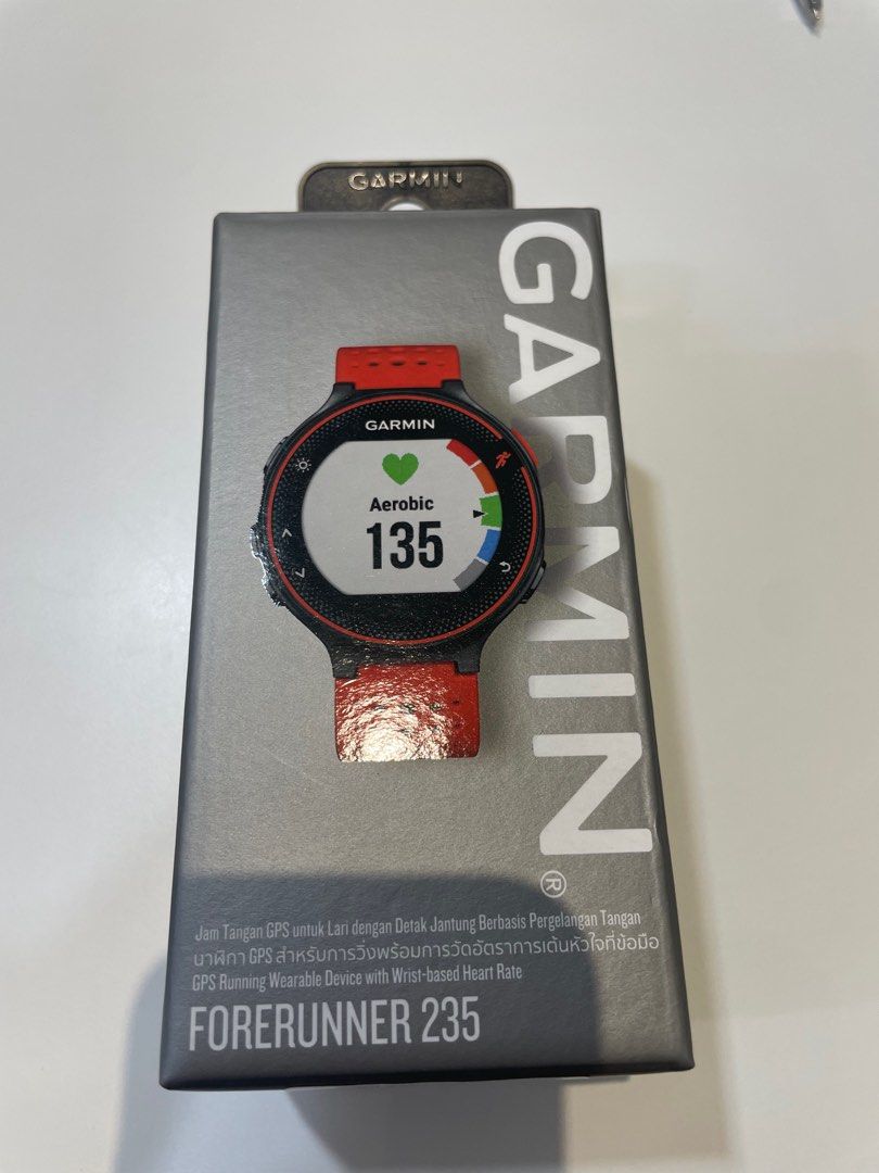 Garmin forerunner 235 lava red top