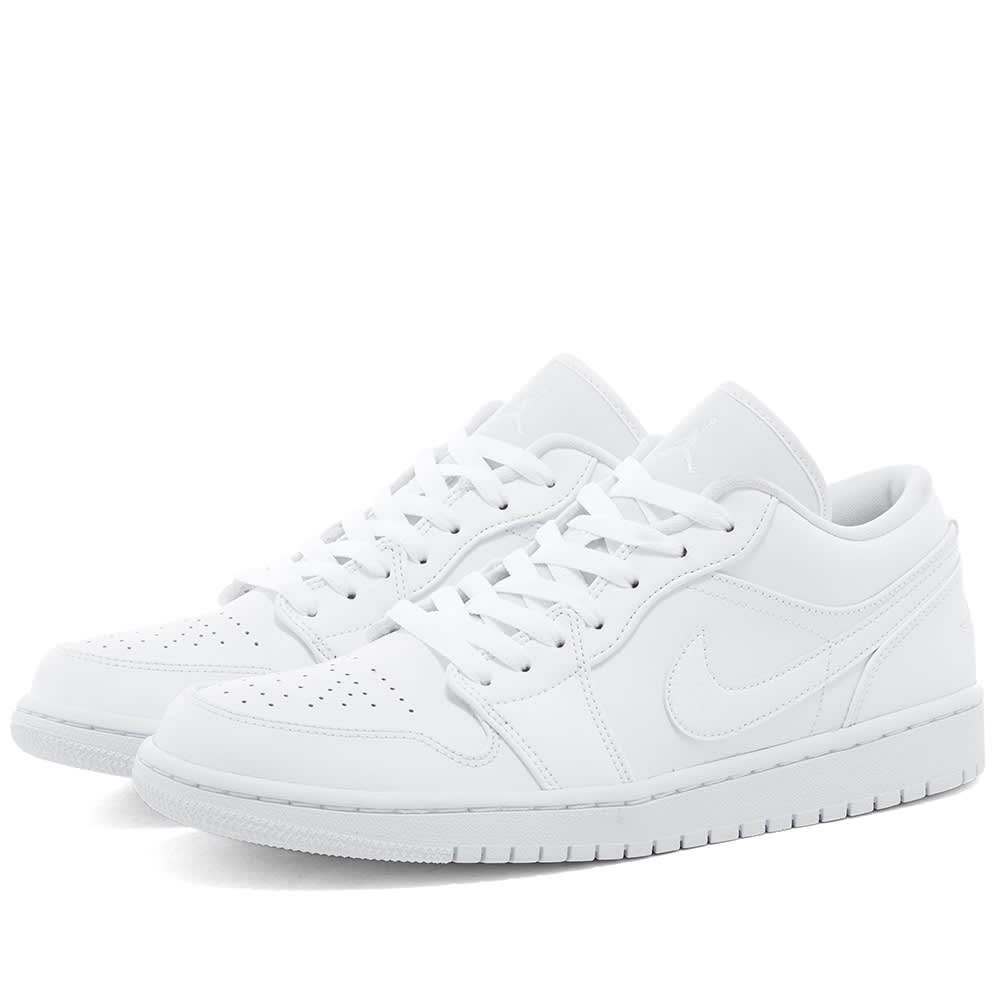 Air jordan 1 hot sale all white