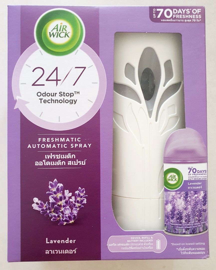 Air Wick Freshmatic Automatic Spray Starter Kit Lavender, Furniture