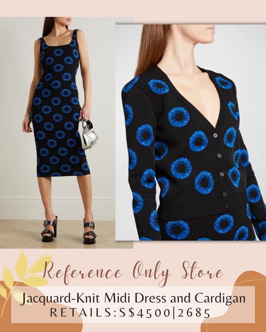 Alexander mcqueen jacquard knit dress top
