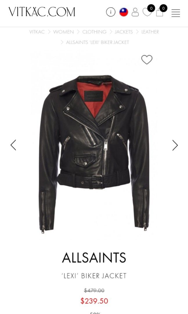ALL SAINTS LEXI BIKER JACKET BLK Women s Fashion Coats Jackets and Outerwear on Carousell