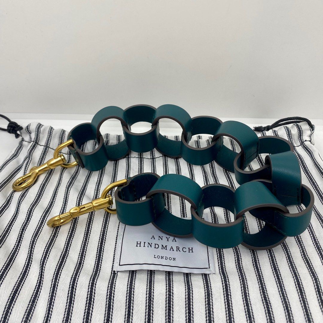 ANYA HINDMARCH GREEN LEATHER SHOULDER STRAP 237005086 Luxury Accessories on Carousell