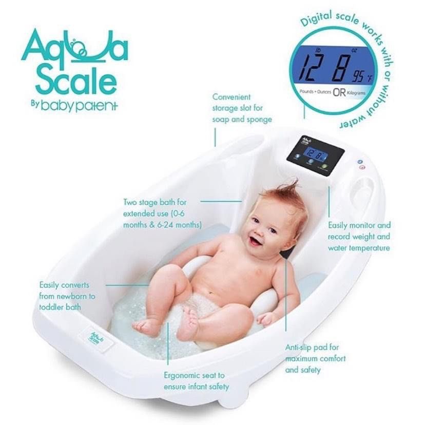Baby Patent Aqua Scale 3-in-1 Digital Scale Water Thermometer And