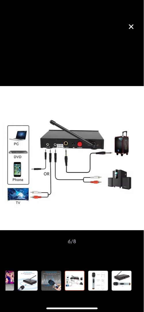 Archeer VHF Wireless Mic System, Audio, Microphones on Carousell
