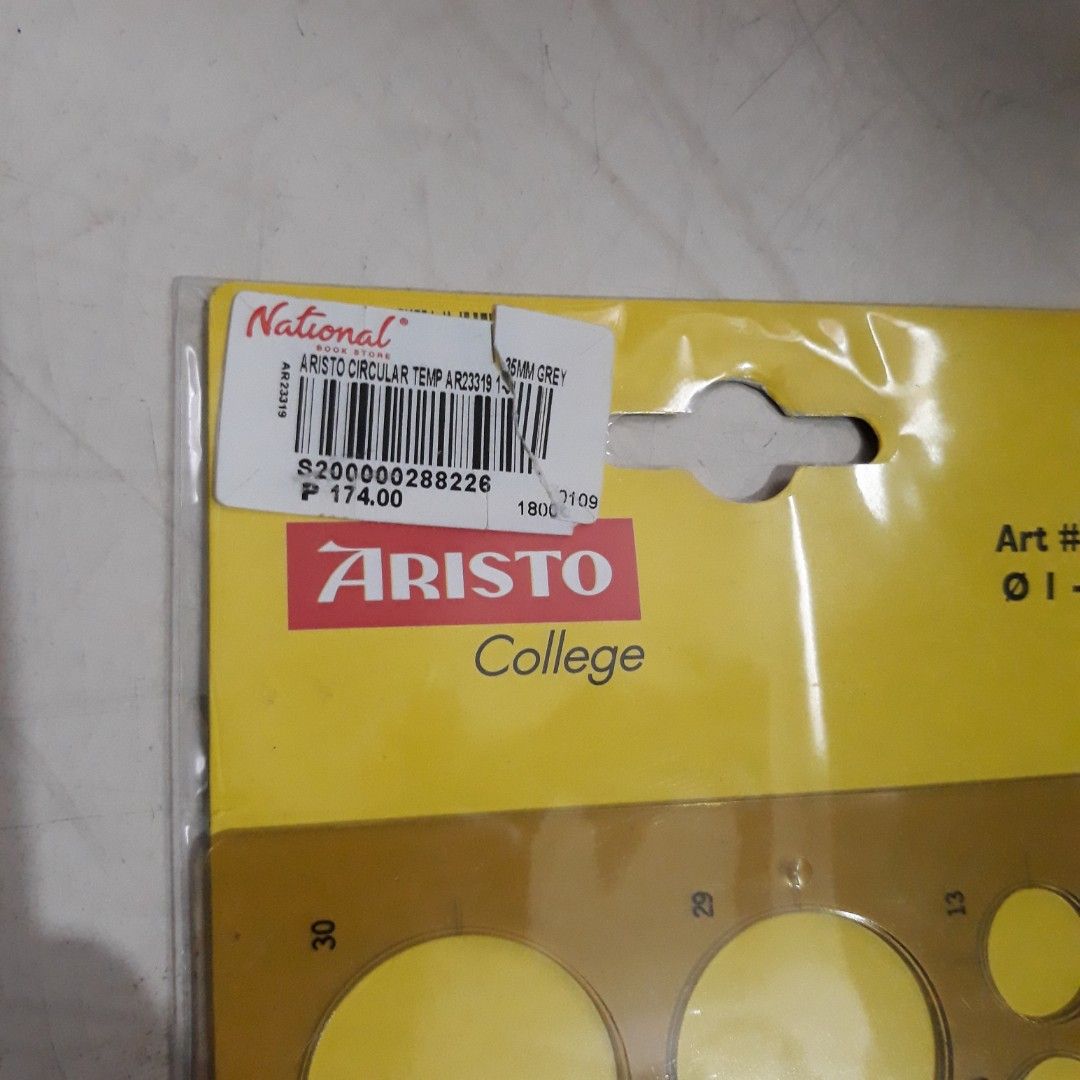Aristo Circular Template (Category: Craft Supplies & Tools) located in Quezon City. Submitted by akiyostudios (Listing ID 1220699641, Image 2). Description: condition: 10/10 used only once for my drawing subject.