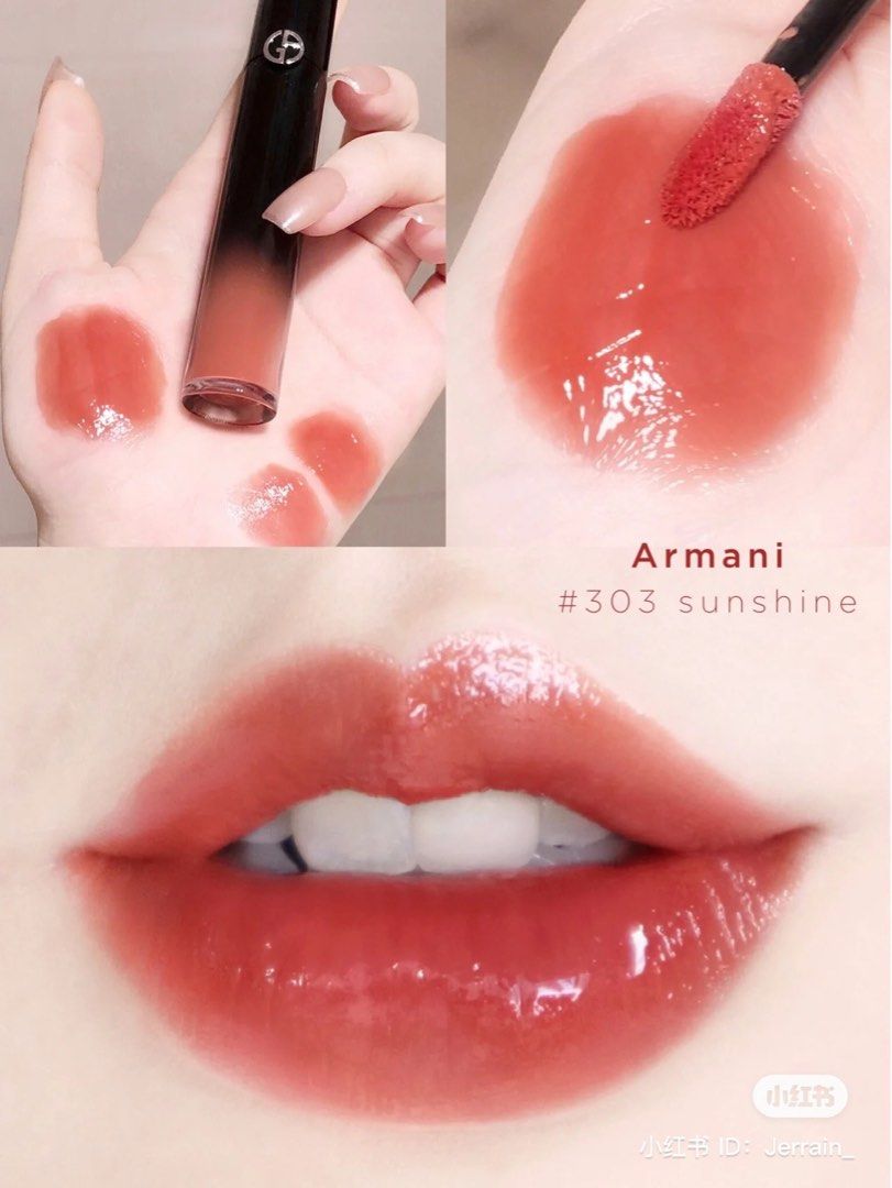 Armani ecstasy lacquer excess lip color shine 303 full size, Beauty &  Personal Care, Face, Makeup on Carousell