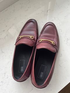 ASOS Burgundy Leather Loafers EU40