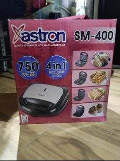 (1K LAST PRICE PASS SA BARAT) ASTRON 4-in-1 Sandwich Maker SM-400 (BRAND NEW)