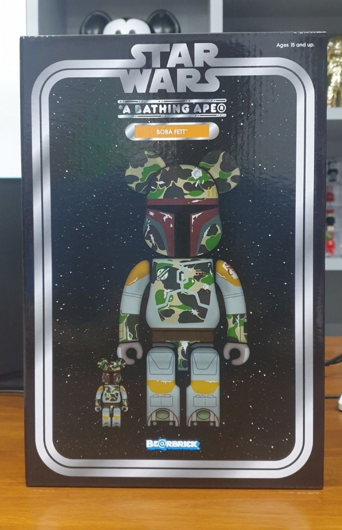 ベアブリックA BATHING APE× BOBA FETT 100%&400% BE@RBRICK AAPE BY A