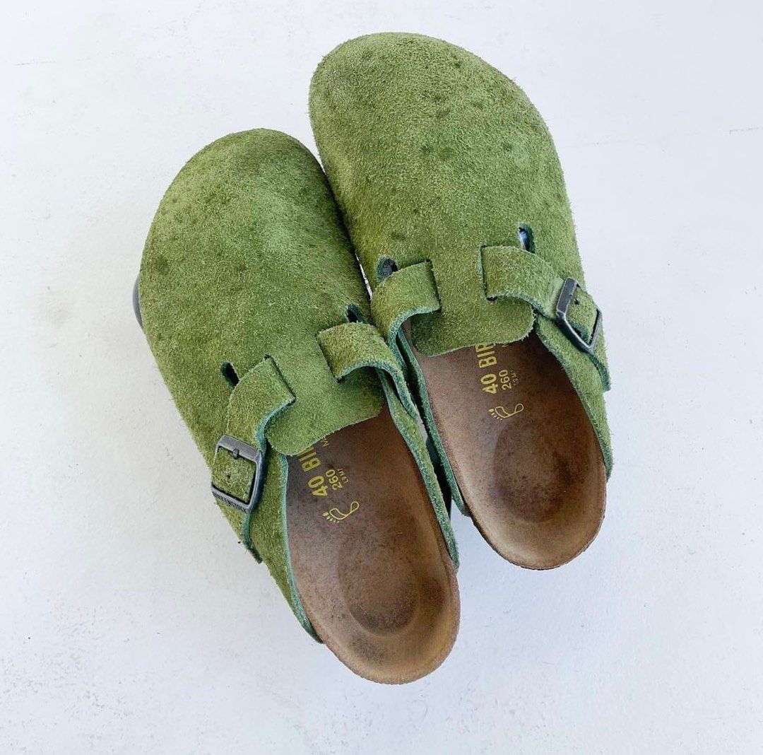 birkenstock black boston clogs