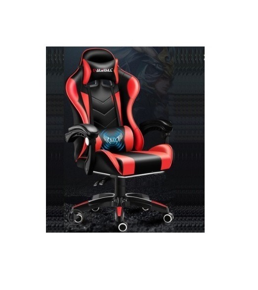 Black Red gaming chair, Without Footrest. Chair/ Ergonomics