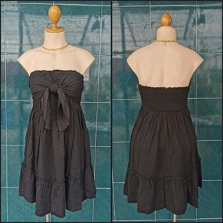 Black tube long top or mini dress med to large shein