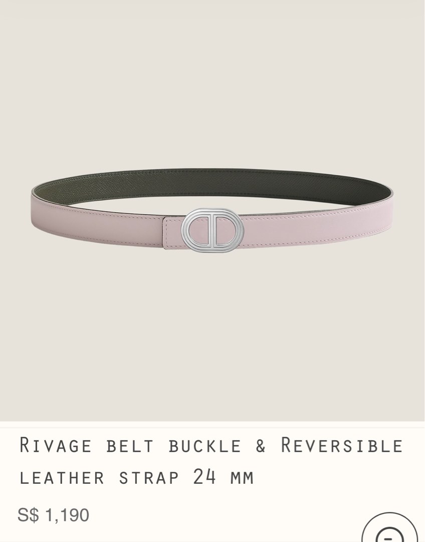 BNIB Hermes Rivage Reversible Belt 24 mm, Women's Fashion, Watches ...