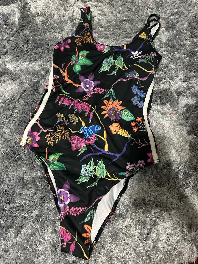 Floral swimsuit by adidas originals outlet
