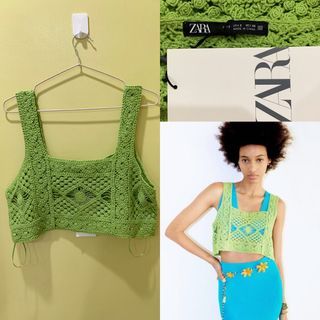 BNWT ZARA MACRAME KNIT TOP